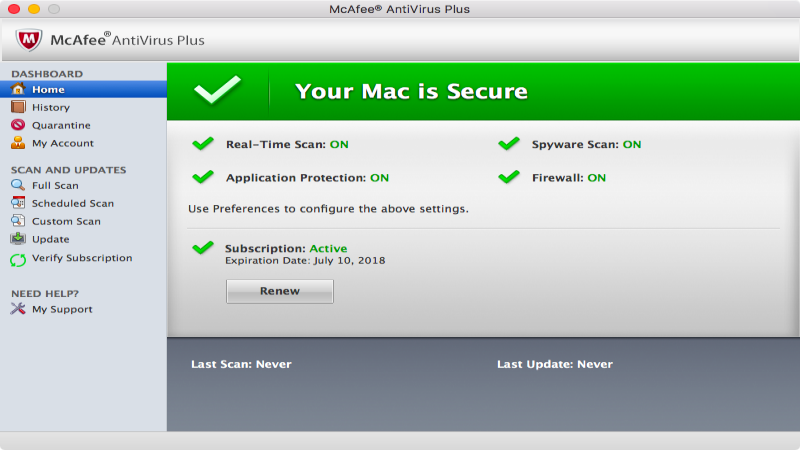 Antivirus and security software for mac os